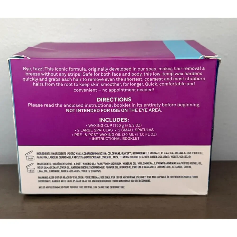 bliss Poetic Waxing Hair Removal Kit for Face & Body, Single Pack, Spa Quality
